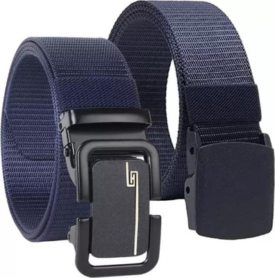 Icongadget Men Casual, Formal, Evening, Party Blue Nylon Belt