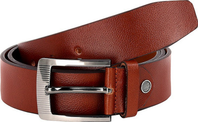Leather World Men Casual, Evening, Party Tan Genuine Leather Belt