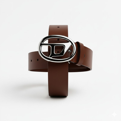 xelcis Men & Women Casual, Evening, Formal, Party Brown Genuine Leather Belt