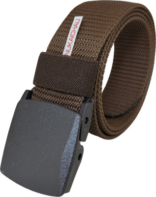 NUKAICHAU Men & Women Casual, Evening, Party Brown Nylon Belt