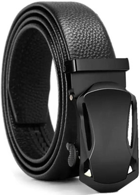 Icongadget Men Black Texas Leatherite Belt