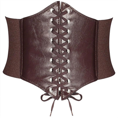 Glowme Women Casual, Formal, Party Brown Texas Leatherite Reversible Belt