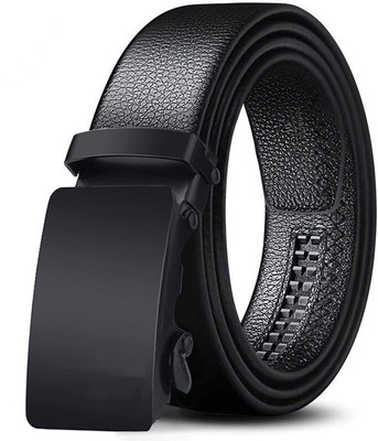 PROVOGUE Men Black Artificial Leather, Texas Leatherite Belt