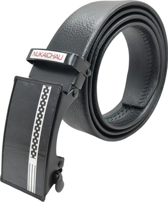 NUKAICHAU Boys & Girls Formal, Casual, Evening, Party Black Artificial Leather, Texas Leatherite Belt