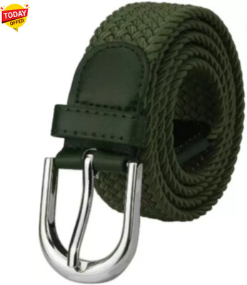 Artisanwear Men & Women Casual Green Canvas Belt