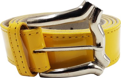 Exotique Women Casual, Evening, Party Yellow Artificial Leather Belt