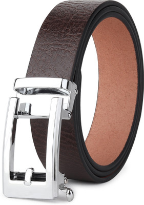 EXOCOETUS Men Formal, Casual, Evening, Party Brown Genuine Leather Belt