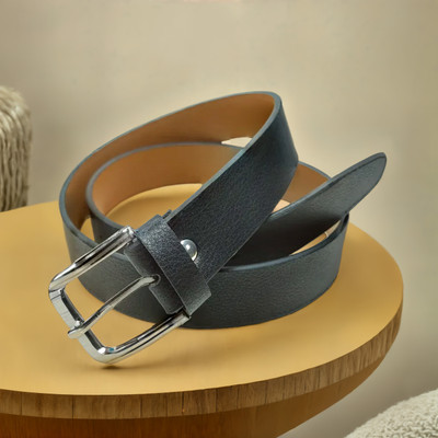 skyvalley Men Formal, Casual, Party, Evening Black Texas Leatherite Belt