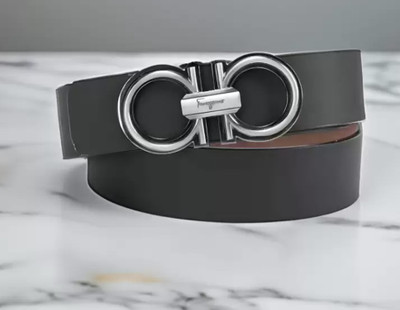 LEATHERTONE Men Casual, Evening, Formal, Party Black Artificial Leather Belt