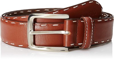 Camelio Men Casual Brown Genuine Leather Belt