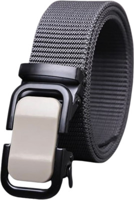Niddleman Men Casual, Evening, Party Grey Nylon Belt