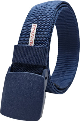 NUKAICHAU Men Casual, Evening, Party Blue Nylon Belt