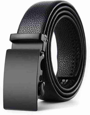 unique MH Boys Black Artificial Leather Belt