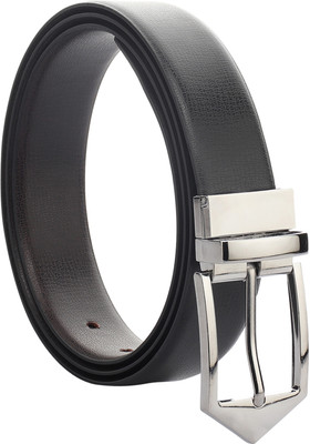 Roadster Men Formal, Evening, Formal, Casual Black Artificial Leather Reversible Belt