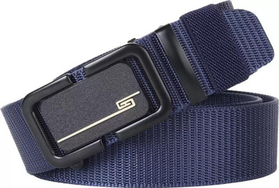SMARTU Men Blue Nylon Belt