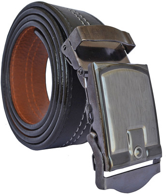 HENEDA Men Formal Black Synthetic Belt