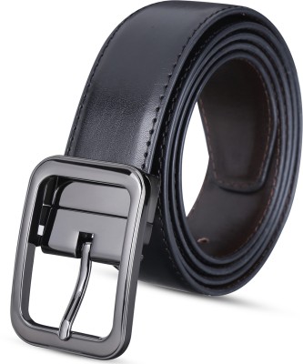 Labnoft Men Party, Formal, Casual, Evening Black Texas Leatherite Reversible Belt