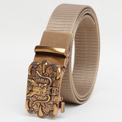 Winsome Deal Men Casual Tan Canvas Belt