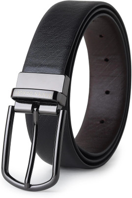 Maven Oakley Men Formal, Casual, Party Black, Brown Genuine Leather Reversible Belt