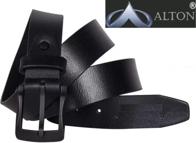 Alton Men Casual, Party, Evening Black Genuine Leather Belt