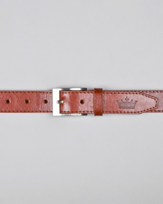 french crown Men Brown Artificial Leather Belt