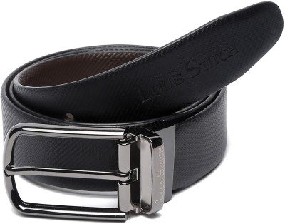 LOUIS STITCH Men Casual, Formal Black, Brown Genuine Leather Reversible Belt