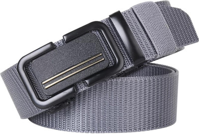 ROVERSOLE Men Casual, Party, Evening Grey Nylon Belt