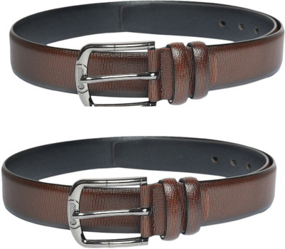 KILLER Men Casual, Formal Brown Texas Leatherite Belt