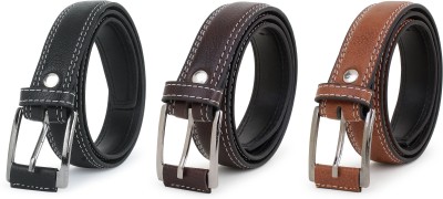 ZACHARIAS Boys Casual, Formal, Party Brown, Tan, Black Synthetic Belt