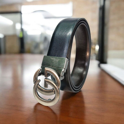 FAZON Men Casual, Evening, Formal, Party Black, Brown Texas Leatherite Reversible Belt