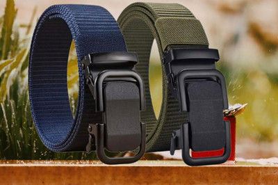 Daller Men & Women Casual, Party, Formal Blue, Green Nylon Belt
