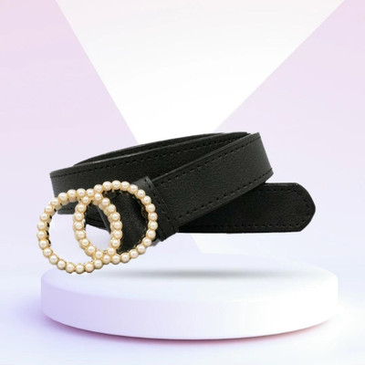 Joe Women Party Black Nylon Belt