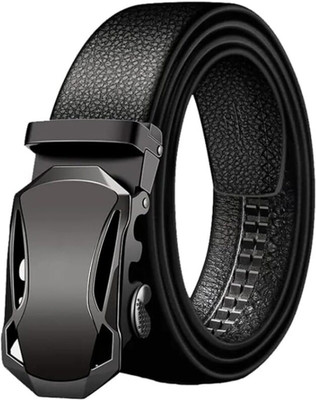 Zhanshi Men Casual Black Artificial Leather Belt
