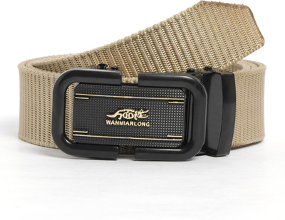 LYVI Men Casual Green Nylon Belt