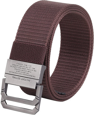 Zhanshi Men Casual, Evening, Party Brown Nylon Belt