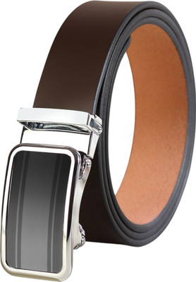 EXOCOETUS Men Formal, Casual, Evening, Party Brown Genuine Leather Belt