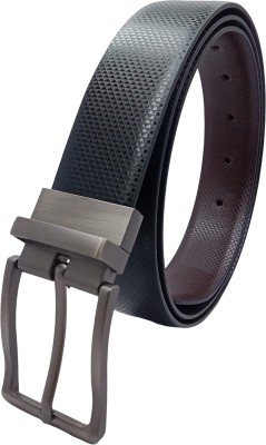 NUKAICHAU Men & Women Formal, Casual, Evening, Party Black, Brown Artificial Leather, Texas Leatherite Reversible Belt