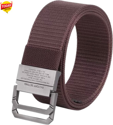 Artisanwear Men Casual Brown Nylon Belt