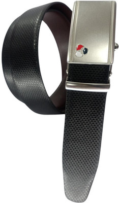 NUKAICHAU Boys Formal, Casual, Evening, Party Black Artificial Leather, Texas Leatherite Reversible Belt