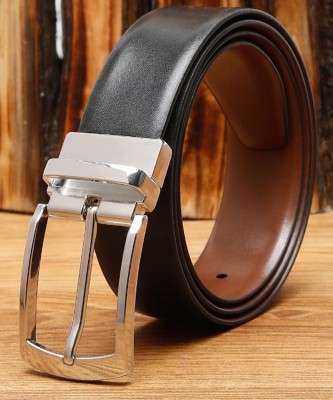 KAEZRI Men Formal, Casual, Party, Evening Brown, Black Genuine Leather Reversible Belt