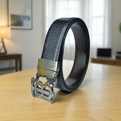 FAZON Men Casual, Evening, Formal, Party Black, Brown Texas Leatherite Reversible Belt