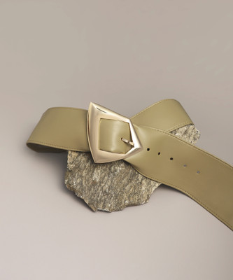 Haute Sauce Women Casual Beige Artificial Leather Belt