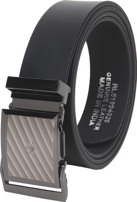 WARCKS Men Formal, Casual, Party Black Genuine Leather Belt
