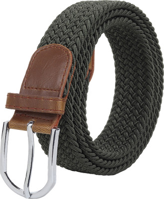 LOOPA Men Casual Green Nylon Belt