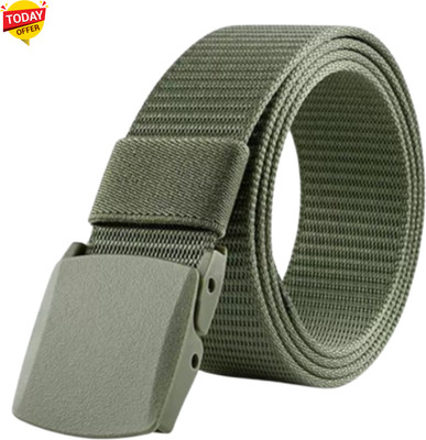 Artisanwear Men Casual Green Nylon Belt