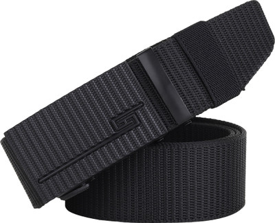 LOOPA Men Casual Black Nylon Belt