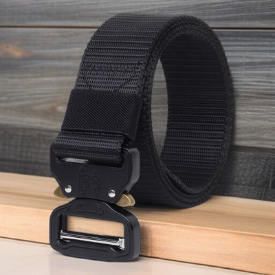 KILLER Men Casual Black Nylon Belt