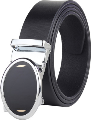 LOOPA Men Formal, Casual, Evening, Party Black Genuine Leather Belt