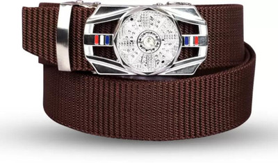 Icongadget Men Casual, Formal, Evening, Party Brown Nylon Belt