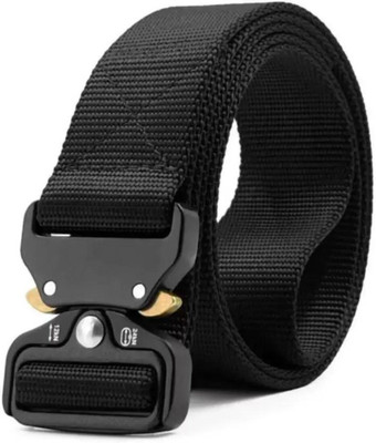 Icongadget Men Casual, Formal, Evening, Party Black Nylon Belt